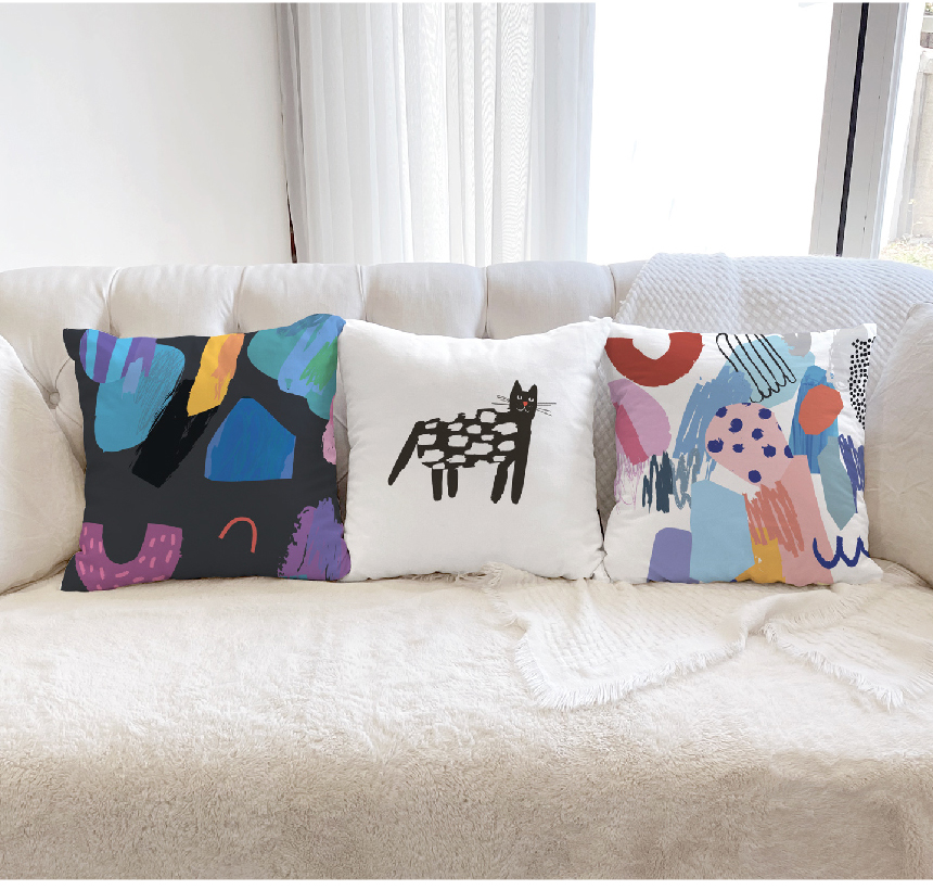 사각쿠션
