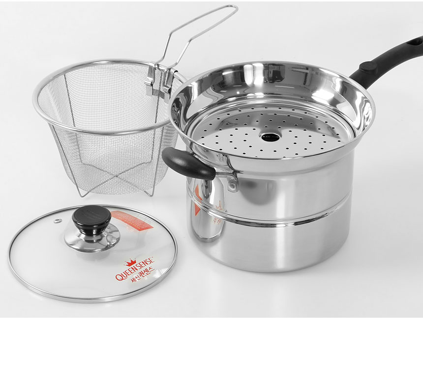 냄비·뚝배기 > 찜 국수냄비 (18cm) 스텐 편수 라면 냄비 채망 찜기 찜솥 | 오늘의집 쇼핑 찜 국수냄비 (18cm) 스텐 편수 라면 냄비 채망 찜기 찜솥