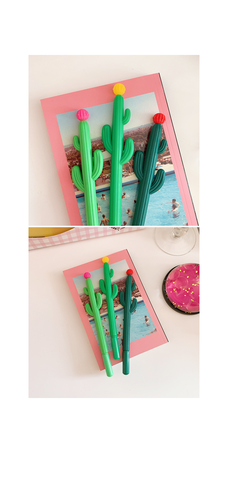 디자인문구 > Jelly Ball Cactus Pen 젤리볼 선인장펜 3colors 